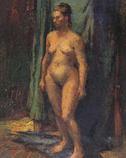 王少陵 1943年作 站立裸女